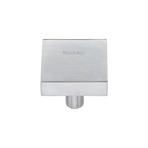 Square Design Cabinet Knob by M Marcus - Heritage Brass