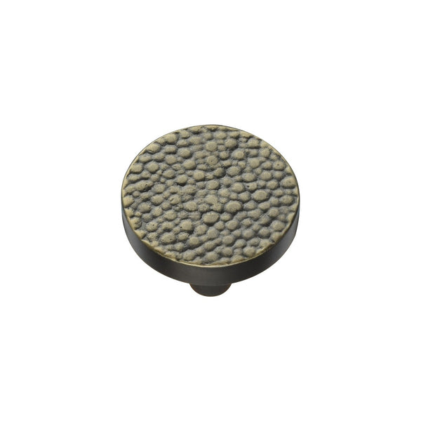 Round Stingray Cabinet Knob by M Marcus - Heritage Brass