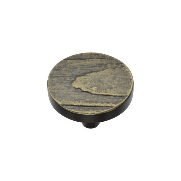 Round Pine Cabinet Knob by M Marcus - Heritage Brass