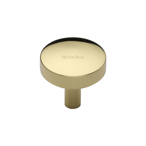 Domed Disc Cabinet Knob by M Marcus - Heritage Brass