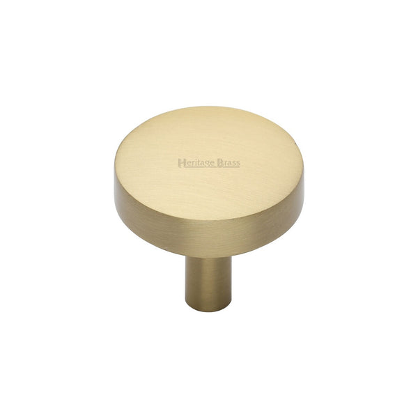 Domed Disc Cabinet Knob by M Marcus - Heritage Brass