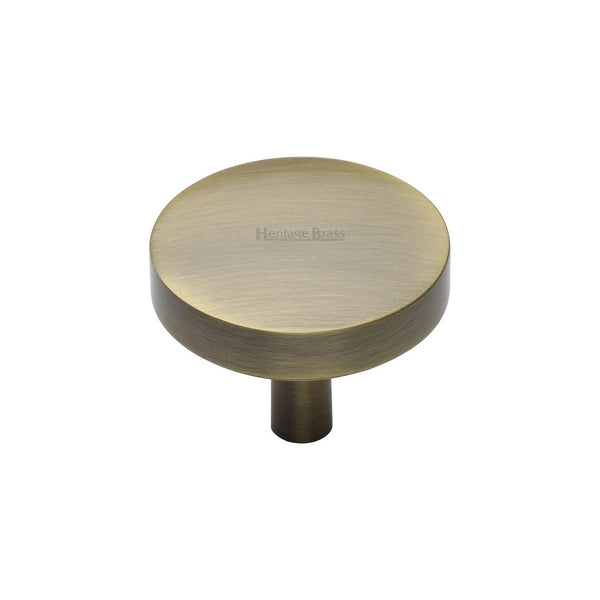 Domed Disc Cabinet Knob by M Marcus - Heritage Brass