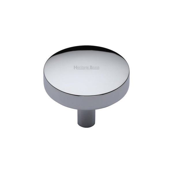 Domed Disc Cabinet Knob by M Marcus - Heritage Brass