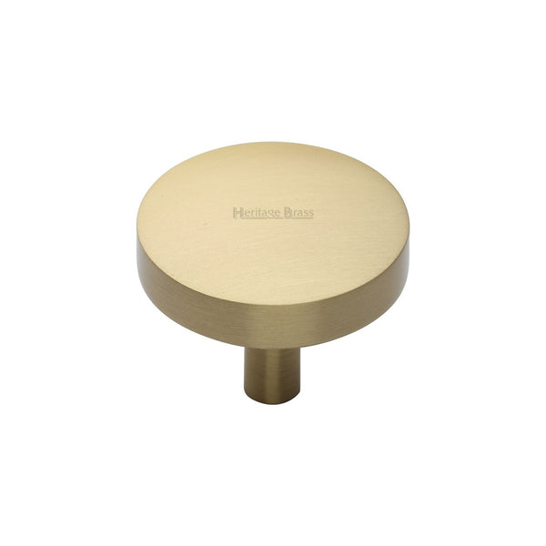 Domed Disc Cabinet Knob by M Marcus - Heritage Brass