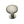 Round Hammered Cabinet Knob with Rose by M Marcus - Heritage Brass