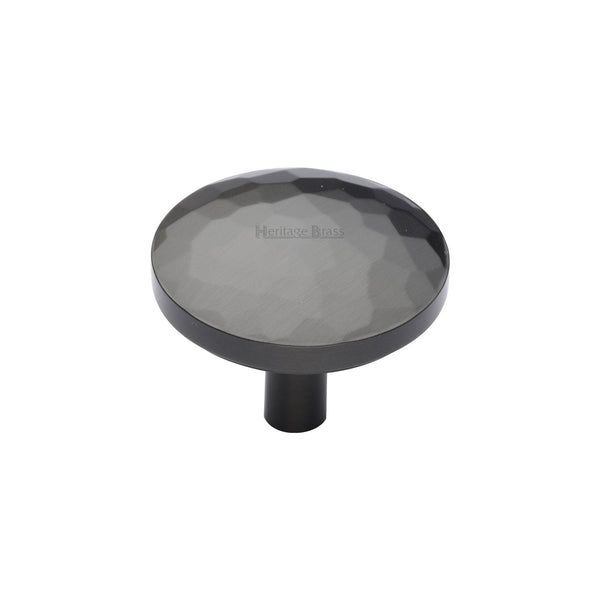 Round Hammered Cabinet Knob by M Marcus - Heritage Brass
