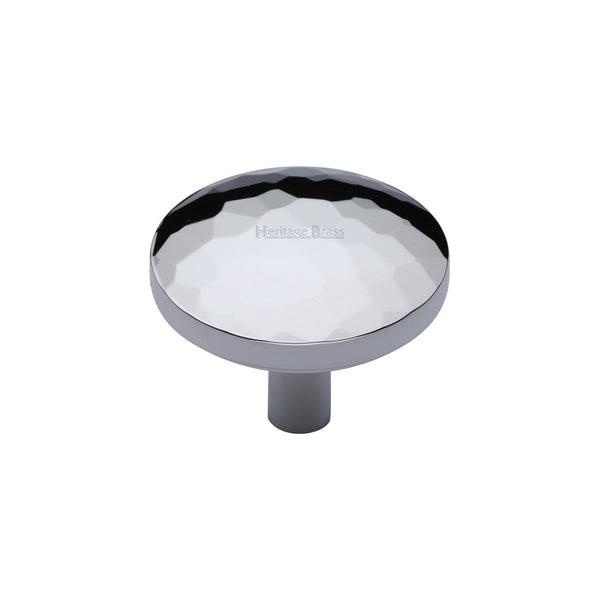 Round Hammered Cabinet Knob by M Marcus - Heritage Brass