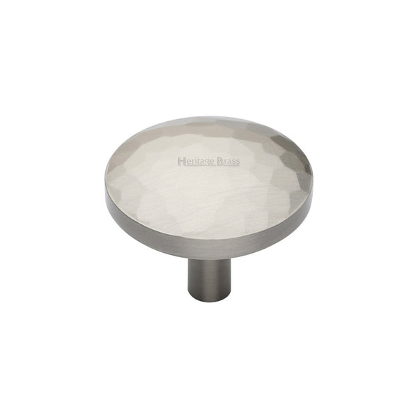 Round Hammered Cabinet Knob by M Marcus - Heritage Brass