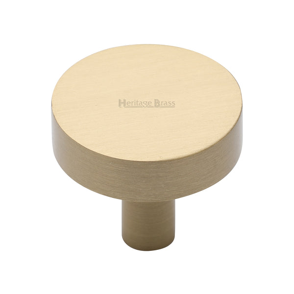Disc Cabinet Knob by M Marcus - Heritage Brass