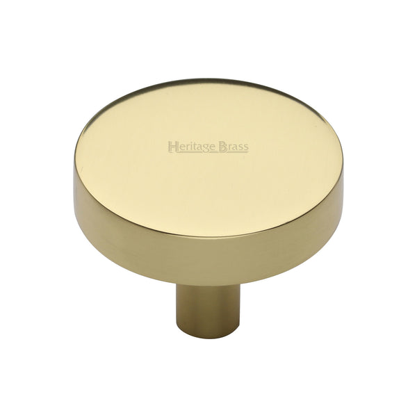 Disc Cabinet Knob by M Marcus - Heritage Brass