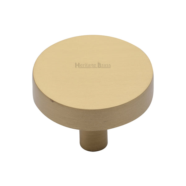 Disc Cabinet Knob by M Marcus - Heritage Brass
