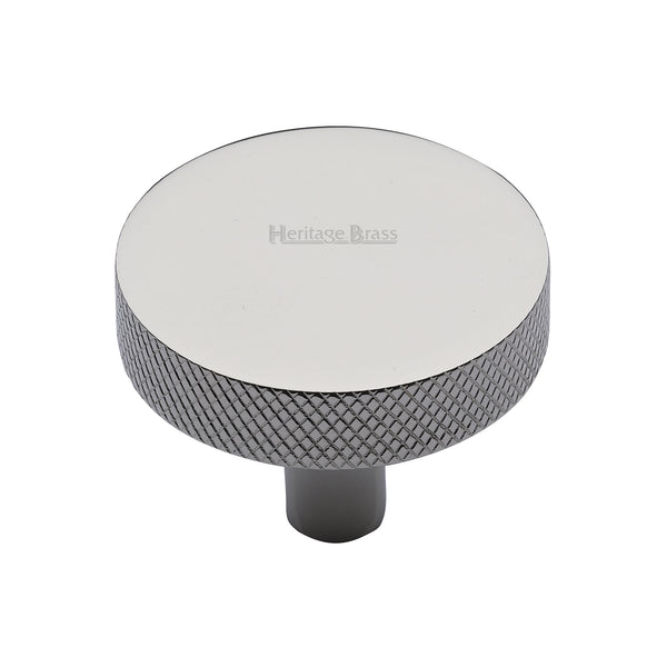 Knurled Disc Cabinet Knob by M Marcus - Heritage Brass