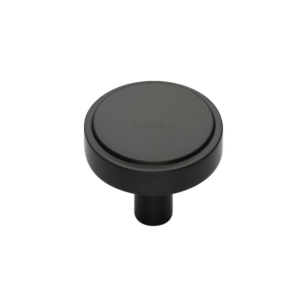 Stepped Disc Cabinet Knob by M Marcus - Heritage Brass