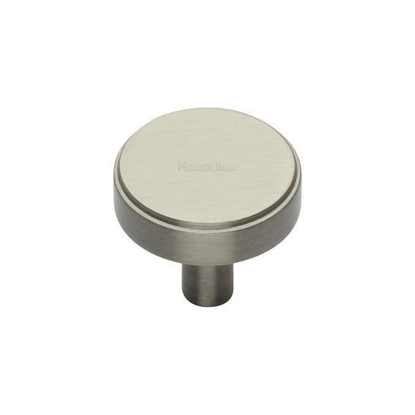 Stepped Disc Cabinet Knob by M Marcus - Heritage Brass