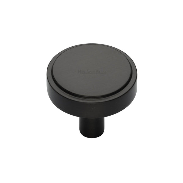 Stepped Disc Cabinet Knob by M Marcus - Heritage Brass