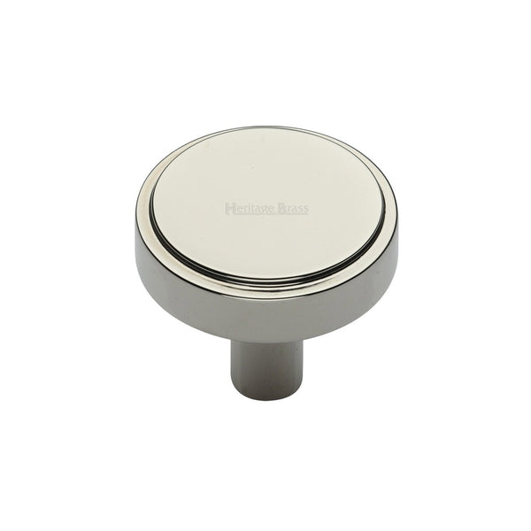 Stepped Disc Cabinet Knob by M Marcus - Heritage Brass