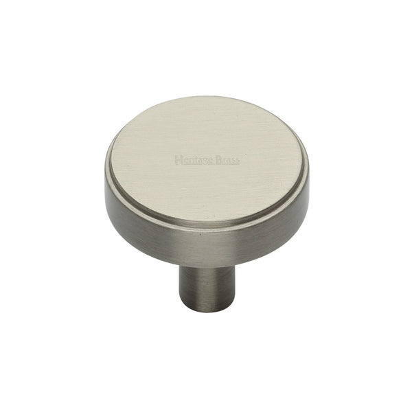 Stepped Disc Cabinet Knob by M Marcus - Heritage Brass
