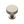 Stepped Disc Cabinet Knob with Rose by M Marcus - Heritage Brass