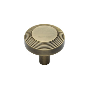 Ridge Cabinet Knob by M Marcus - Heritage Brass
