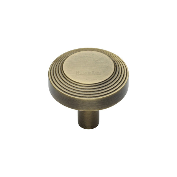 Ridge Cabinet Knob by M Marcus - Heritage Brass