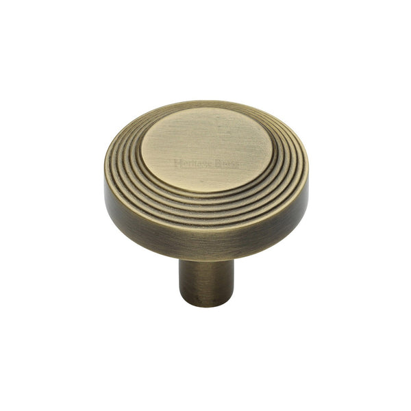 Ridge Cabinet Knob by M Marcus - Heritage Brass