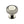Ridge Cabinet Knob with Rose by M Marcus - Heritage Brass