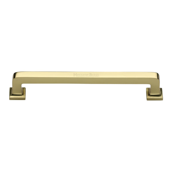 M Marcus - Heritage Brass, Square Vintage Cabinet Pull Handle, Cabinet Hardware, Cabinet Pull Handles