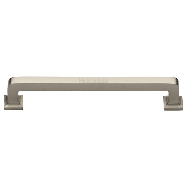 M Marcus - Heritage Brass, Square Vintage Cabinet Pull Handle, Cabinet Hardware, Cabinet Pull Handles