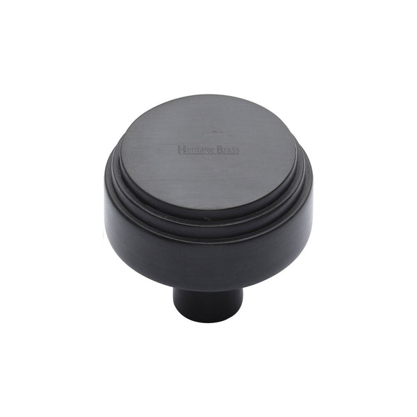 Round Deco Cabinet Knob by M Marcus - Heritage Brass