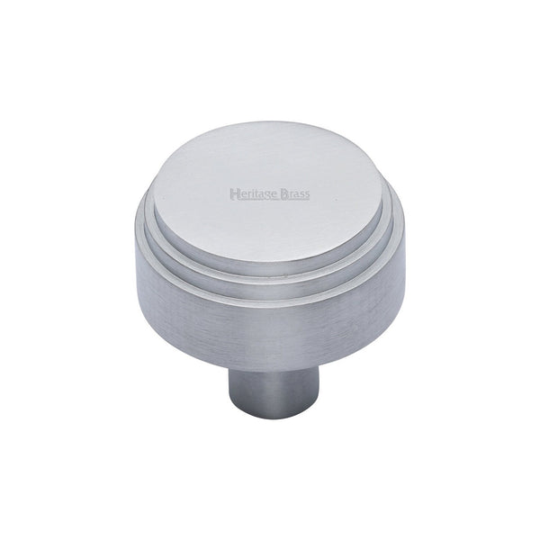 Round Deco Cabinet Knob by M Marcus - Heritage Brass