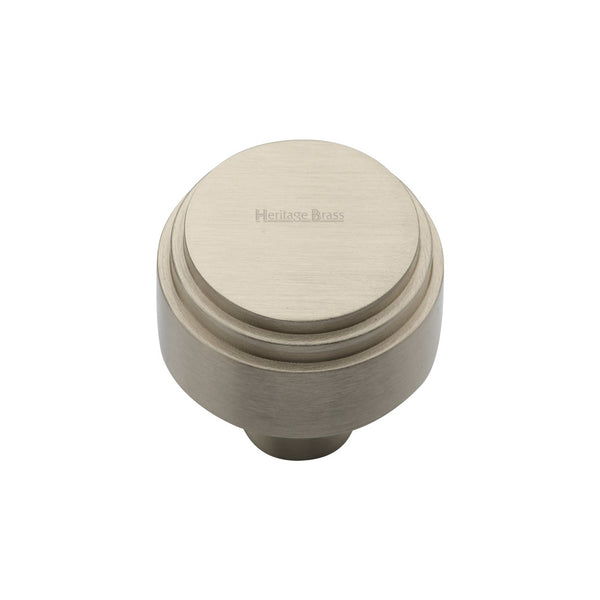 Round Deco Cabinet Knob by M Marcus - Heritage Brass