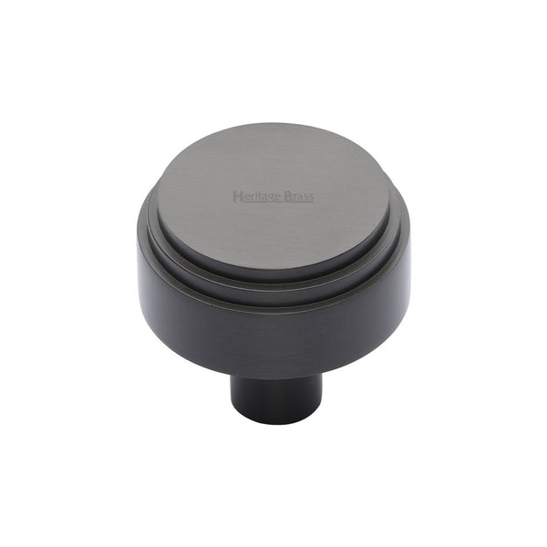 Round Deco Cabinet Knob by M Marcus - Heritage Brass