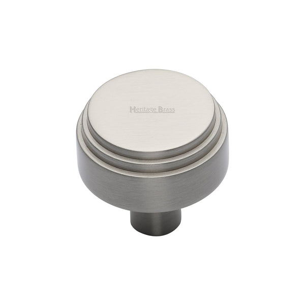 Round Deco Cabinet Knob by M Marcus - Heritage Brass