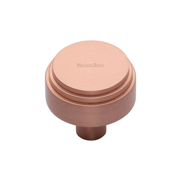Round Deco Cabinet Knob by M Marcus - Heritage Brass