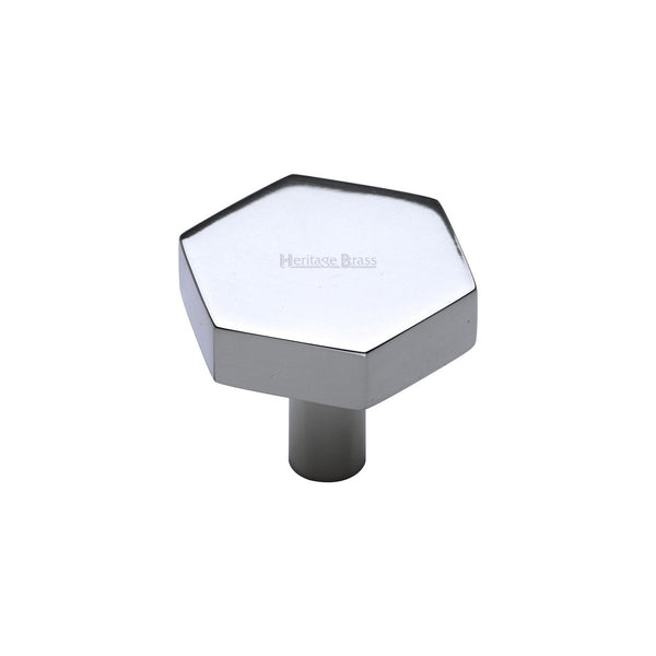 Hexagon Cabinet Knob by M Marcus - Heritage Brass