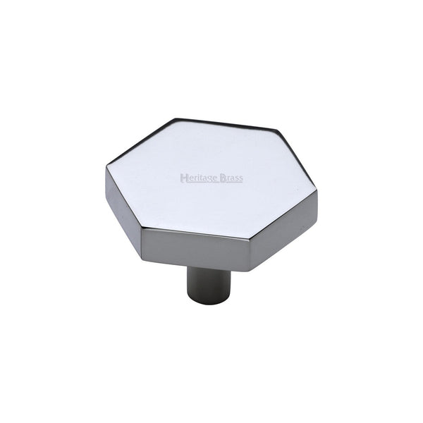 Hexagon Cabinet Knob by M Marcus - Heritage Brass