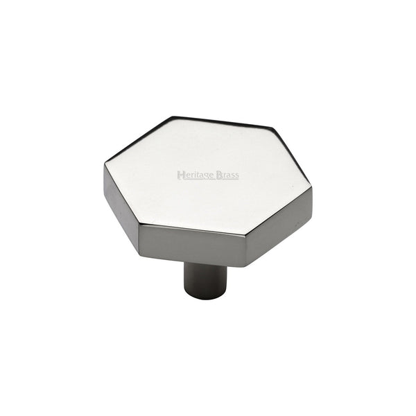 Hexagon Cabinet Knob by M Marcus - Heritage Brass