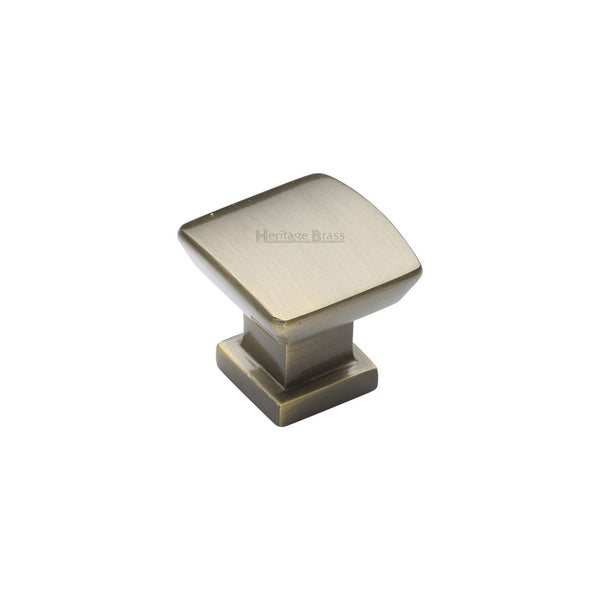 Plinth Cabinet Knob With Base by M Marcus - Heritage Brass