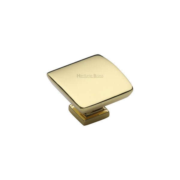 Plinth Cabinet Knob With Base by M Marcus - Heritage Brass