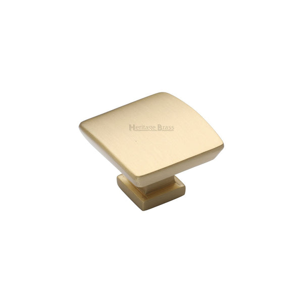 Plinth Cabinet Knob With Base by M Marcus - Heritage Brass