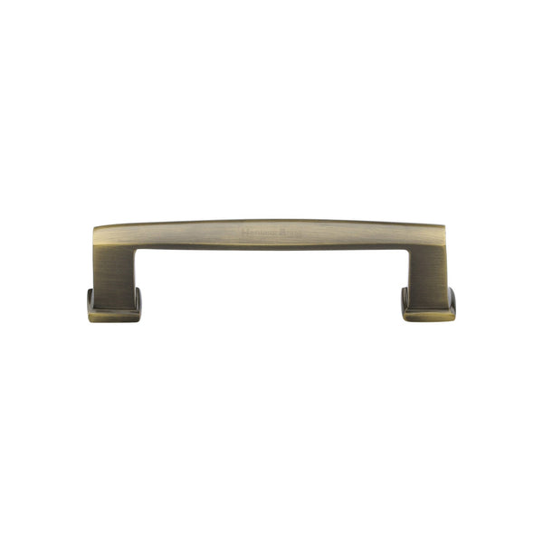 M Marcus - Heritage Brass, Vintage Cabinet Pull Handle, Cabinet Hardware, Cabinet Pull Handles