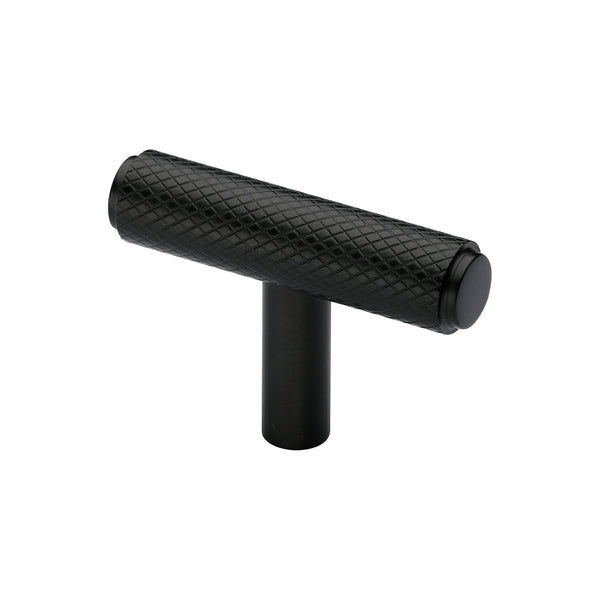 Knurled T-Bar Cabinet Knob by M Marcus - Heritage Brass