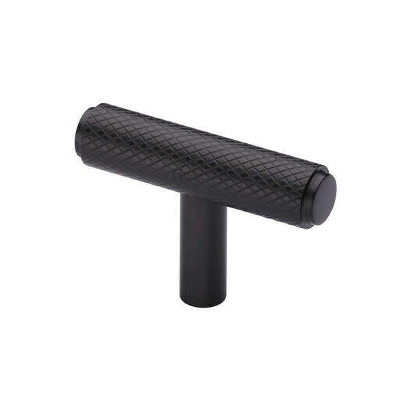 Knurled T-Bar Cabinet Knob by M Marcus - Heritage Brass