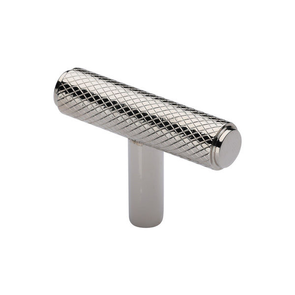 Knurled T-Bar Cabinet Knob by M Marcus - Heritage Brass
