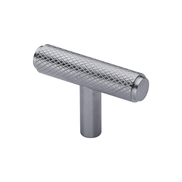 Knurled T-Bar Cabinet Knob by M Marcus - Heritage Brass