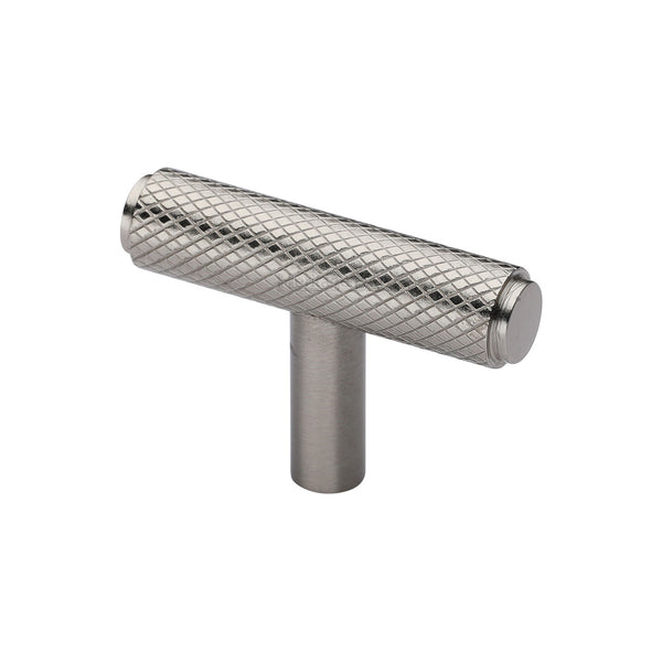 Knurled T-Bar Cabinet Knob by M Marcus - Heritage Brass