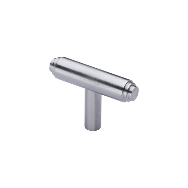 Stepped T-Bar Cabinet Knob by M Marcus - Heritage Brass