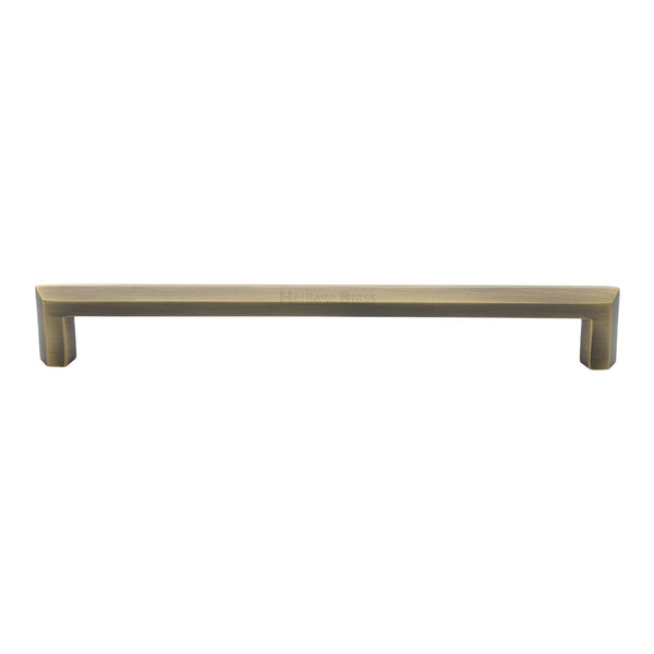 M Marcus - Heritage Brass, Hex Profile Cabinet Pull Handle, Cabinet Hardware, Cabinet Pull Handles