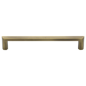 M Marcus - Heritage Brass, Hex Profile Cabinet Pull Handle, Cabinet Hardware, Cabinet Pull Handles