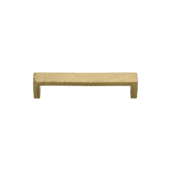 Hammered Wide Metro Cabinet Pull Handle by M Marcus - Heritage Brass